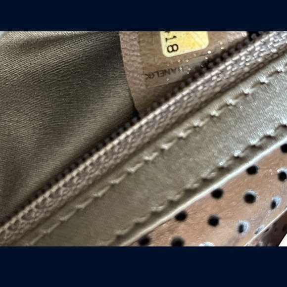 🎁SALE!! Chanel Perforated Silver leather Flap - Picture 7 of 7